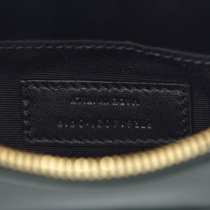 Saint Laurent Calfskin Matelasse Monogram Lou Belt Bag Dark Green 7 of 9