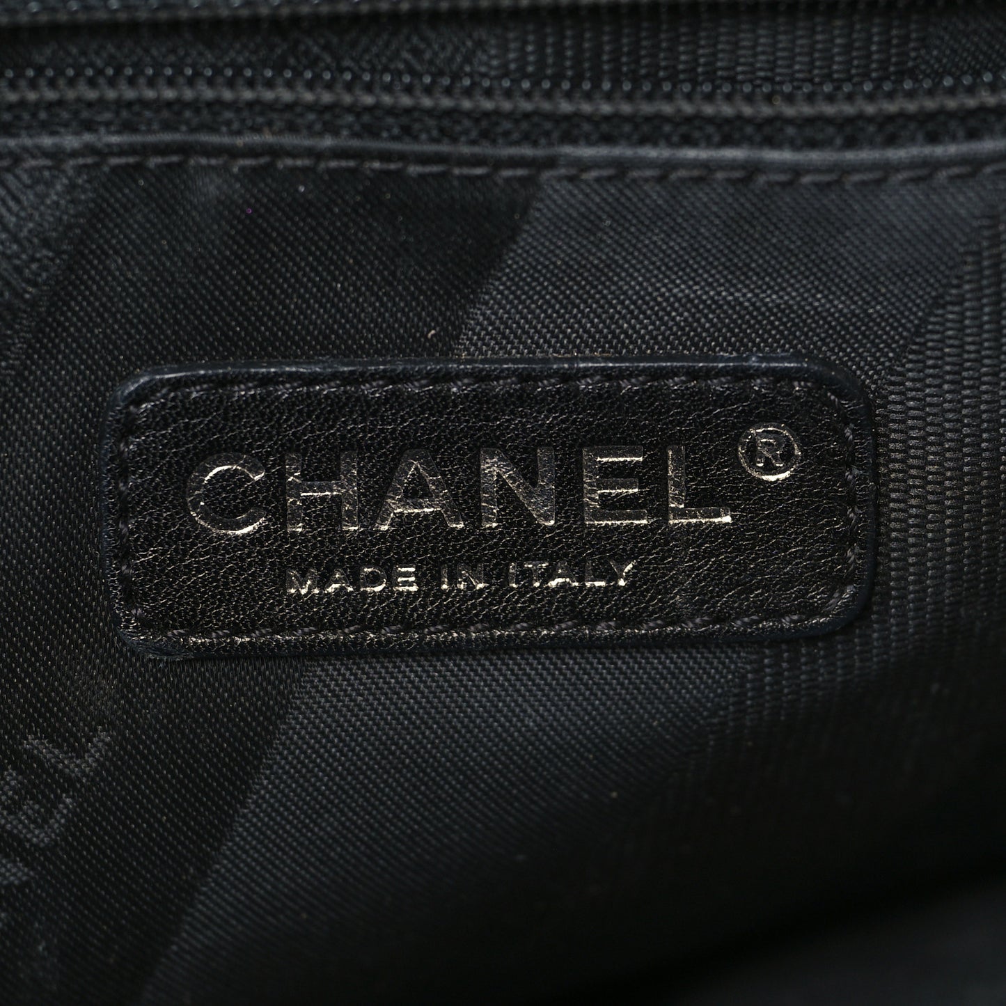 Glazed Calfskin Lambskin Quilted Portobello Tote Black Grey
