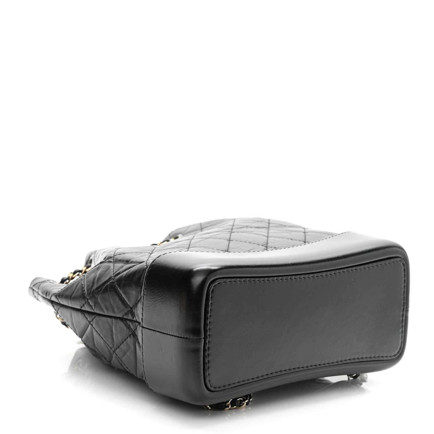 Chanel Aged Calfskin Quilted Small Gabrielle Backpack Black 4 of 11