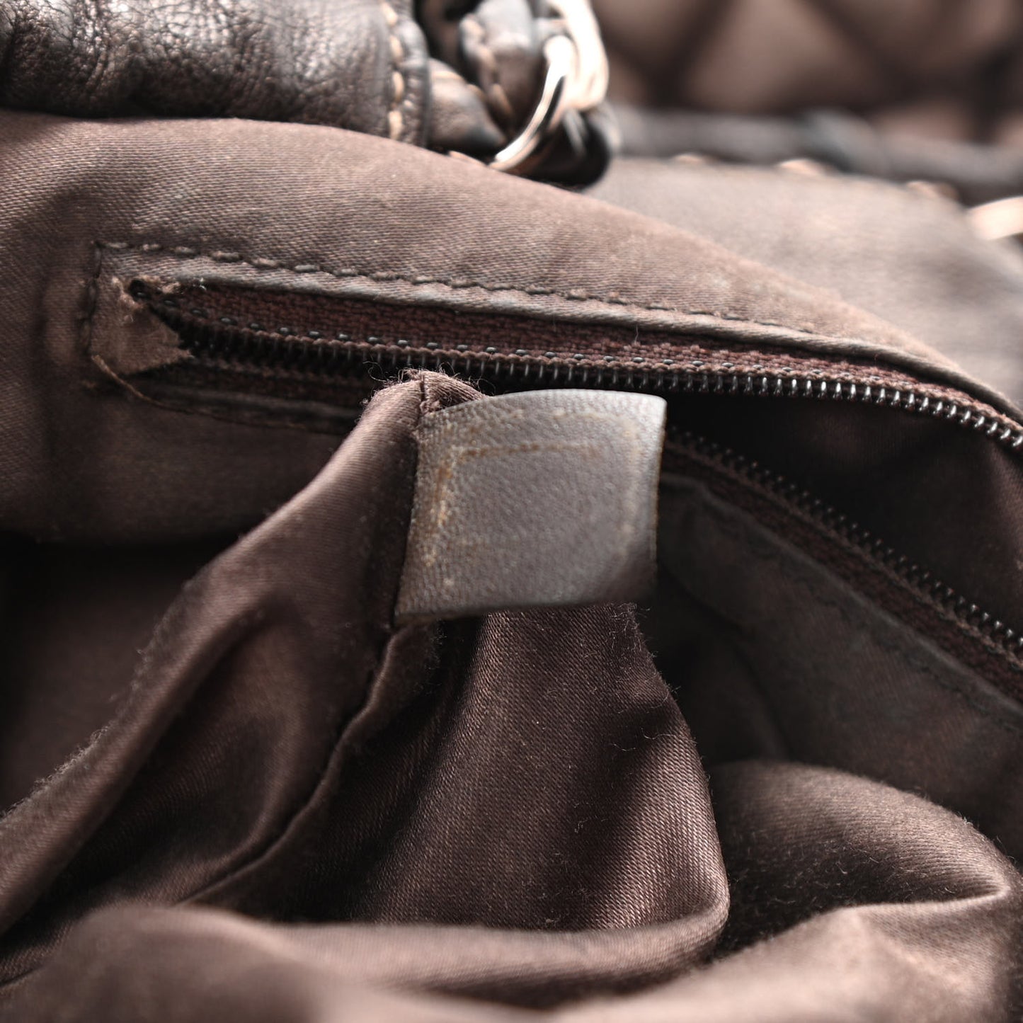 Metallic Calfskin Baby Coco Cabas Bronze