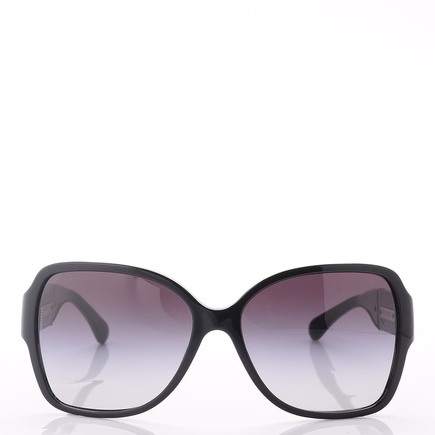 Chanel CC Sunglasses 1345 Black 2 of 8