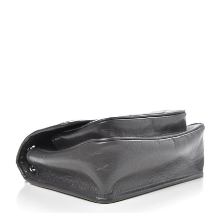Saint Laurent Crinkled Calfskin Matelasse Monogram Baby Niki Chain Satchel Storm 4 of 11