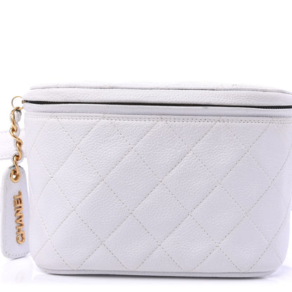 Chanel Caviar Quilted Belt Bag White 75 30 10 of 11