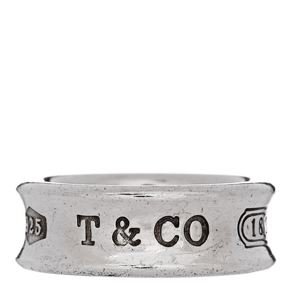 Tiffany Sterling Silver 1837 Band Ring 49 5 1 of 6