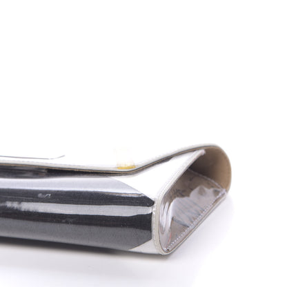 Christian Louboutin LOUBOUTIN Calfskin PVC Loubicouture Vero Dodat Clutch Black White Yellow 9 of 10