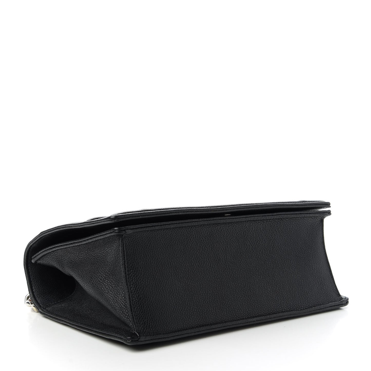 Grained Calfskin Medium Diorama Flap Bag Black