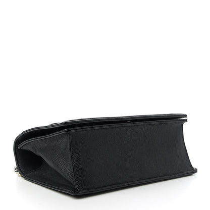 Christian Dior Grained Calfskin Medium Diorama Flap Bag Black 4 of 12