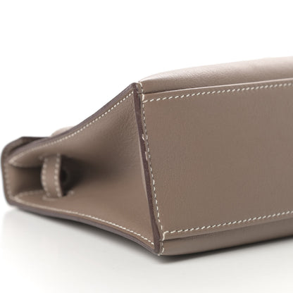 Hermes Swift Kelly Pochette Clutch Etoupe 8 of 10