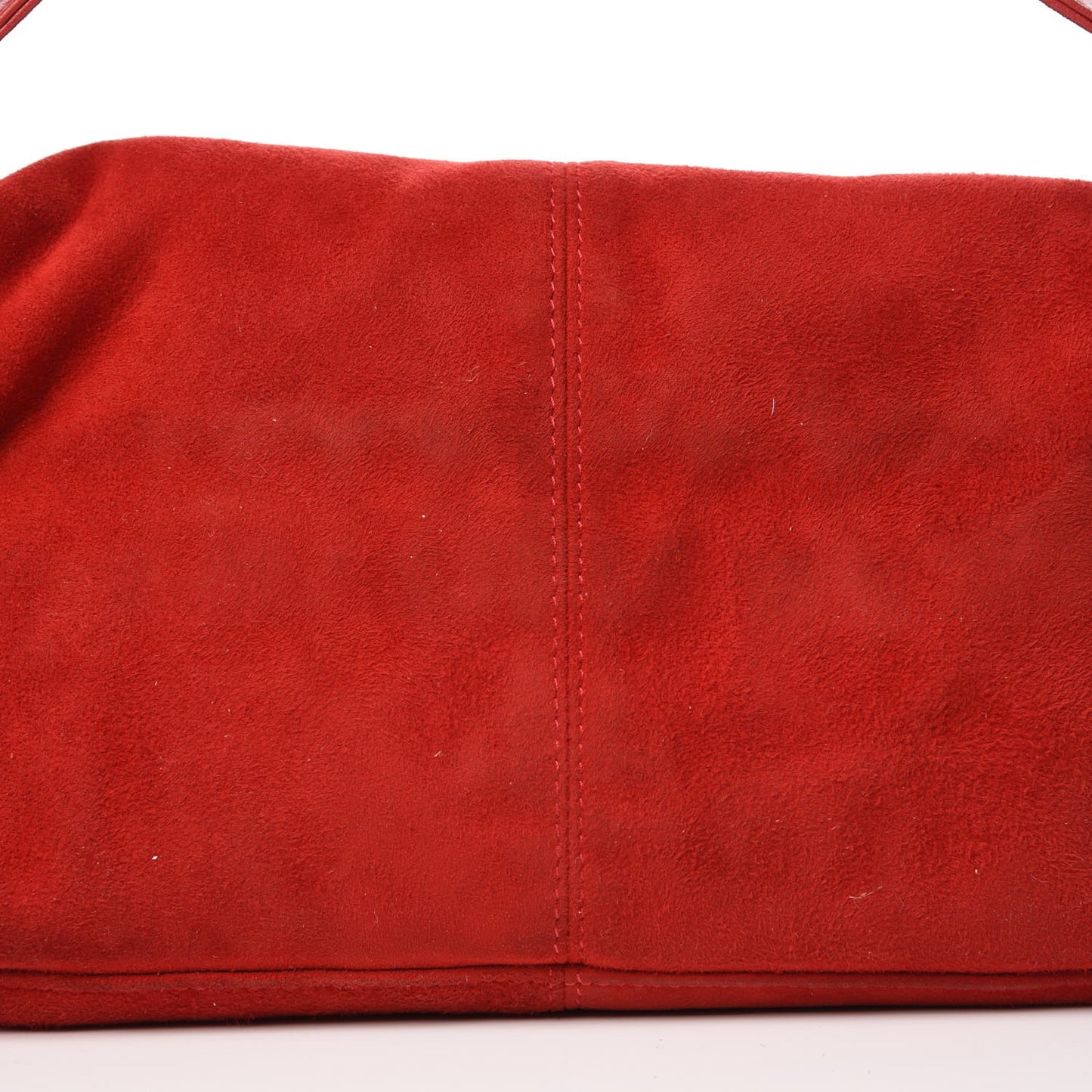 Suede Baguette Red