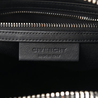 Givenchy Calfskin Small Embroidered Frame Antigona Black Red 6 of 11