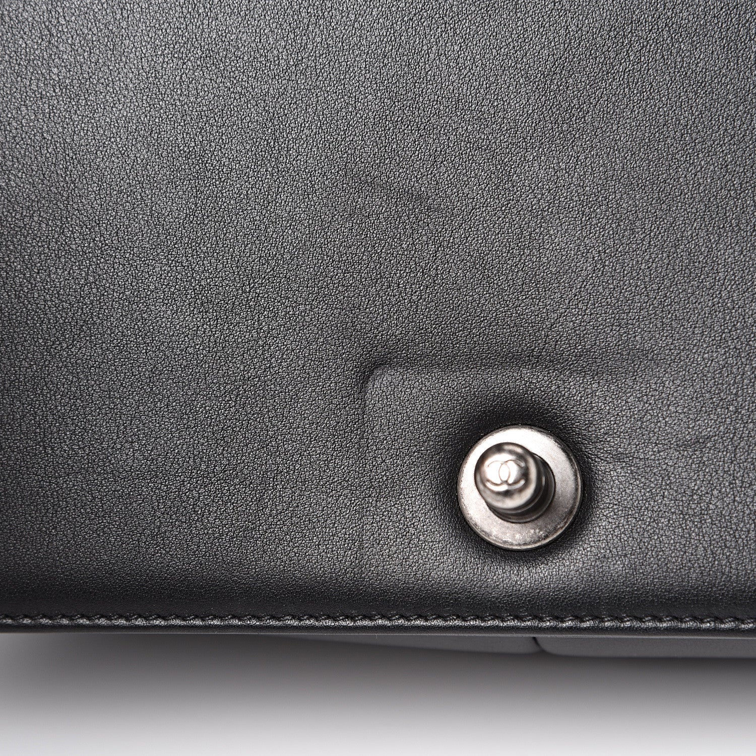 Chanel Lambskin Quilted Medium Boy Flap Black 12 of 14