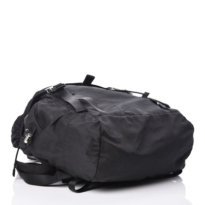 Prada Tessuto Nylon Double Buckle Backpack Black 4 of 10