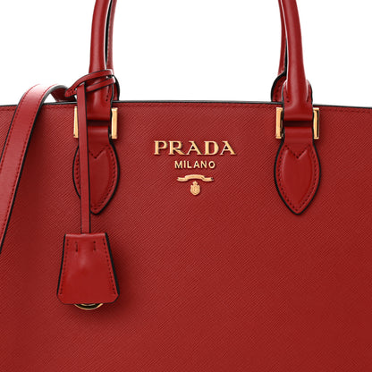 Prada Saffiano Soft Calfskin Large Tote Fuoco 8 of 10