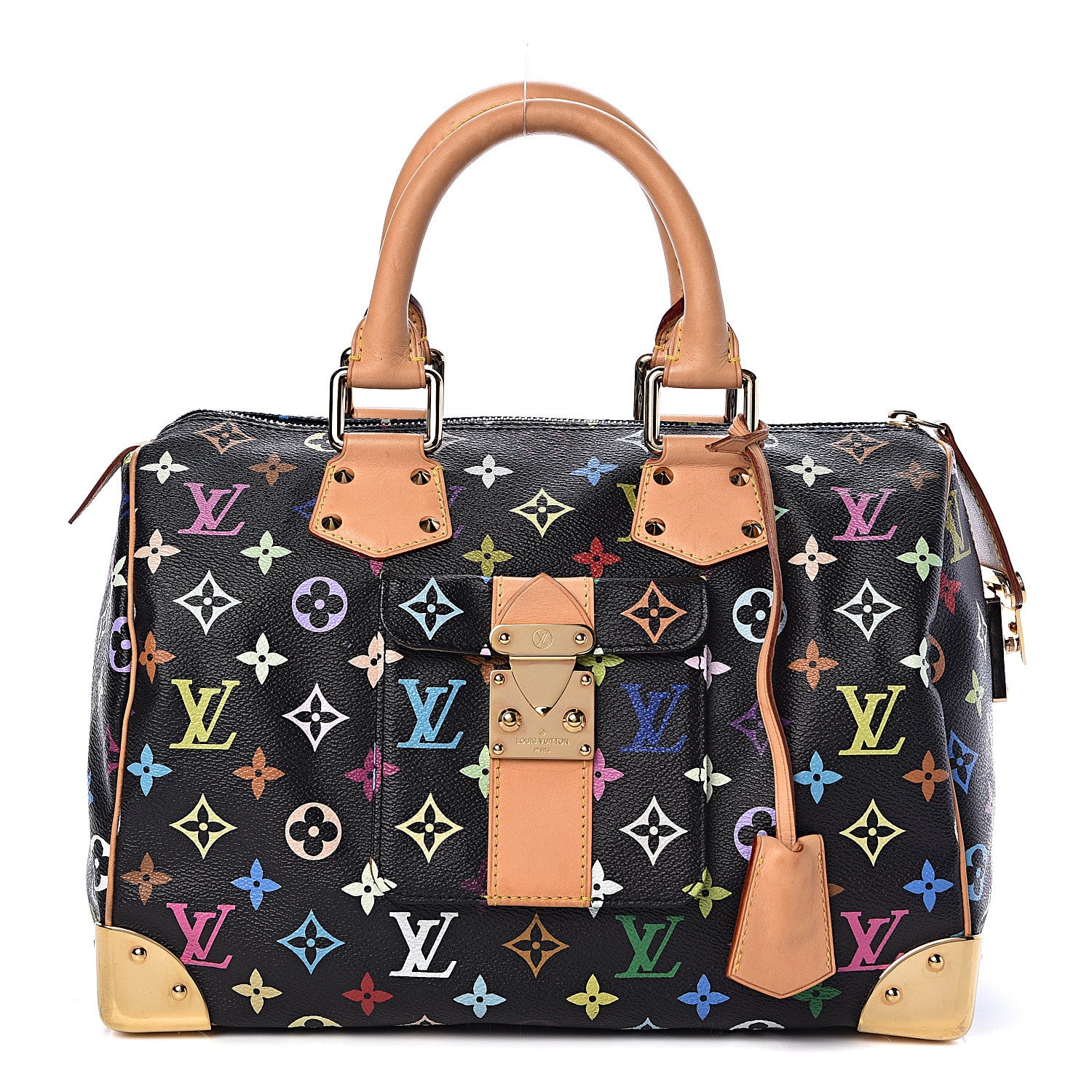 Louis Vuitton Monogram Multicolor Speedy 30 Black 1 of 13
