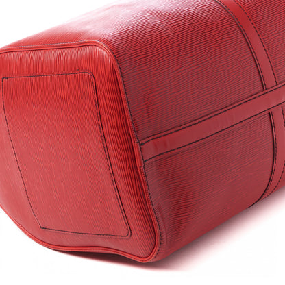 Louis Vuitton Epi Keepall 50 Castillan Red 5 of 10
