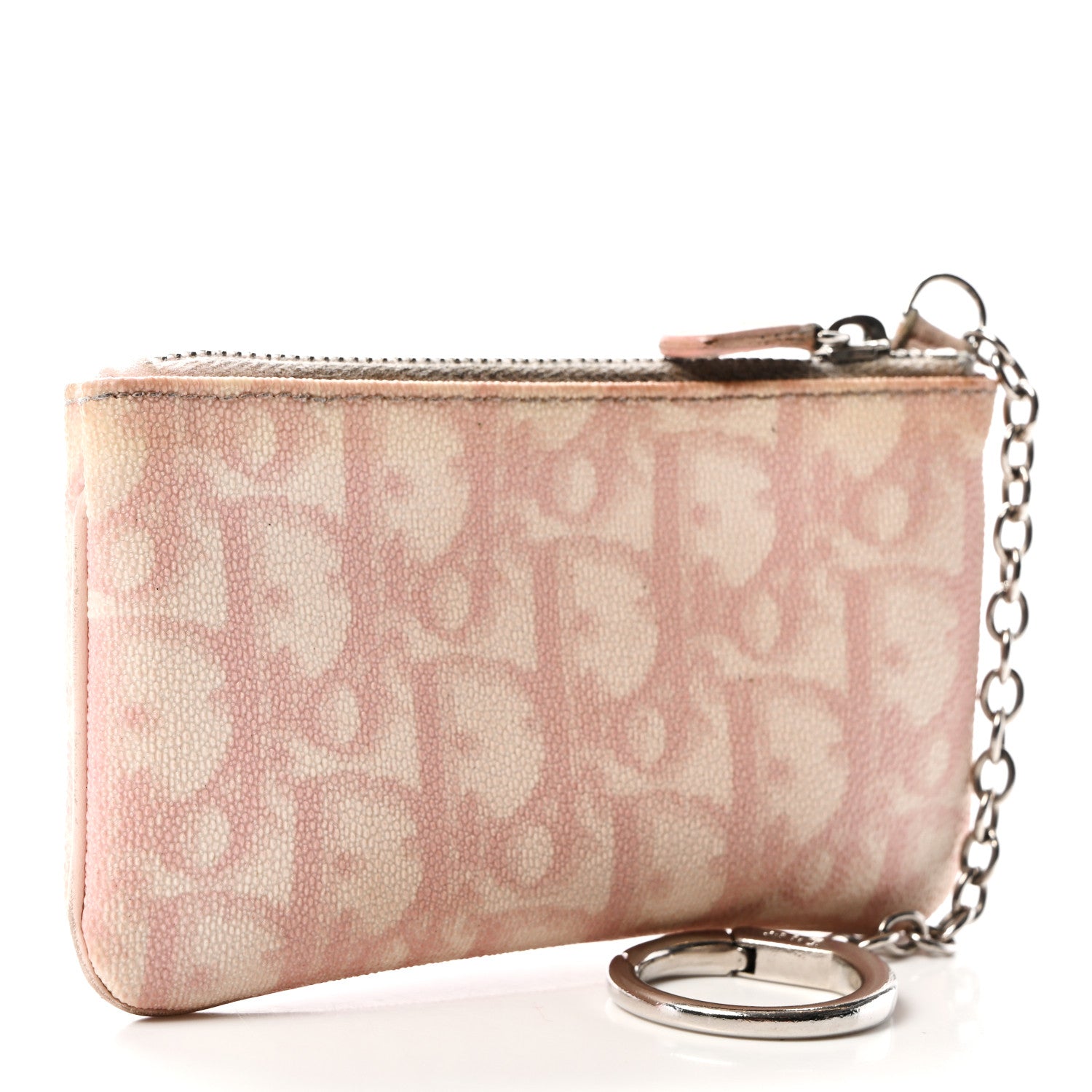 Christian Dior Monogram Romantique Trotter Coin Purse Rose 3 of 11