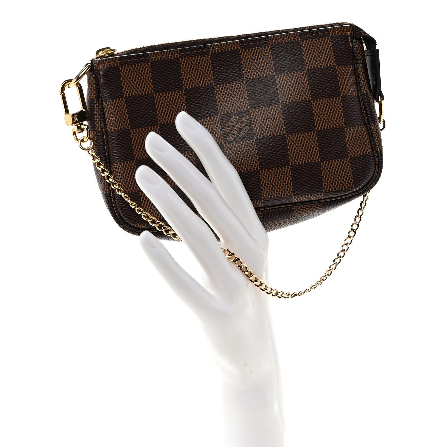 Louis Vuitton Damier Ebene Mini Pochette Accessories 2 of 9