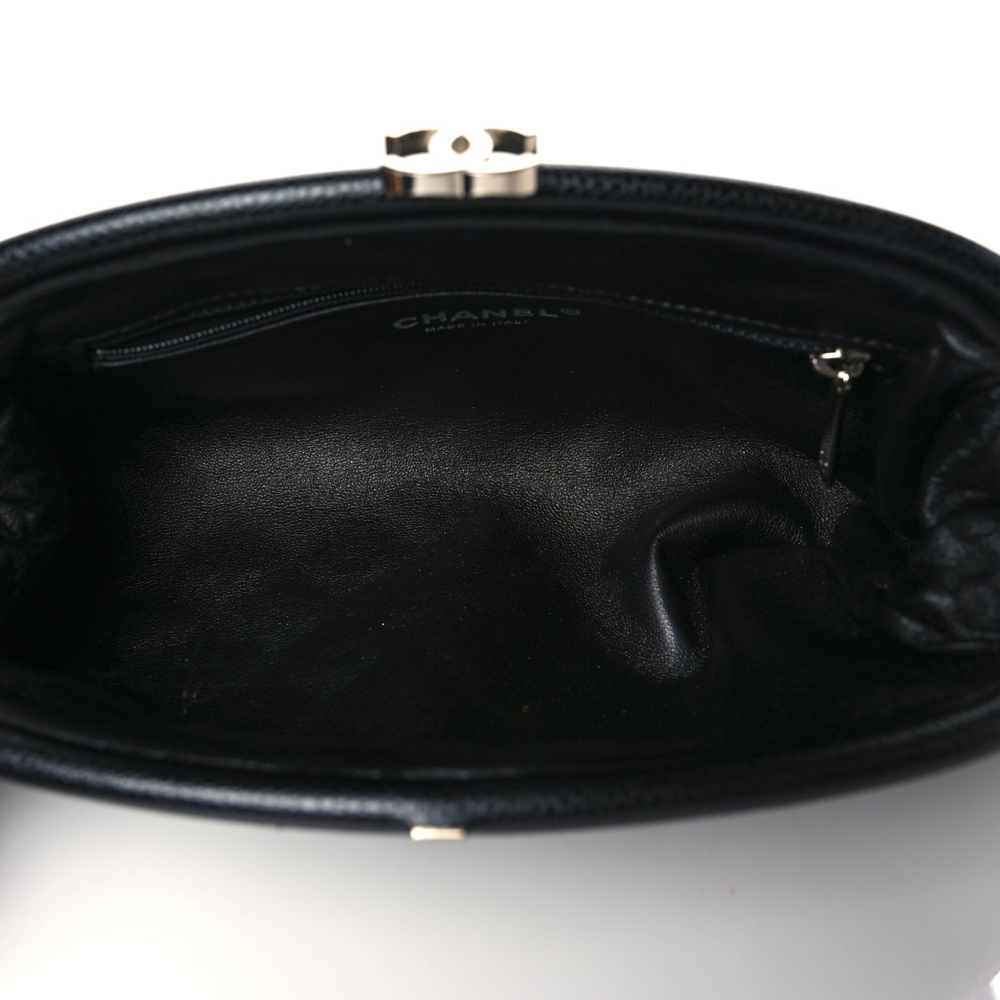 Caviar Quilted Timeless Clutch Black