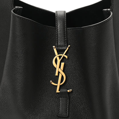 Saint Laurent Smooth Calfskin Small Le 5 A 7 Soft Hobo Black 7 of 10