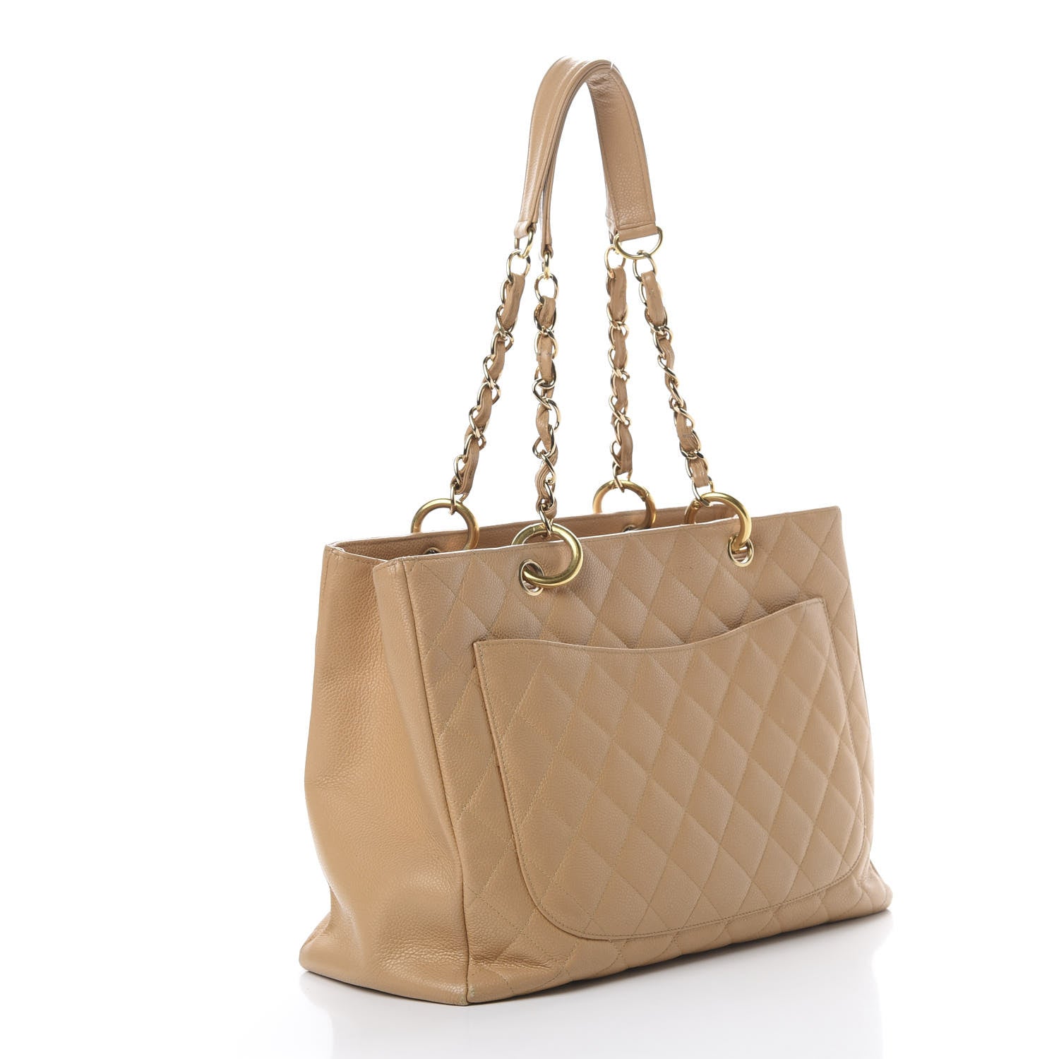 Chanel Caviar Quilted Grand Shopping Tote GST Beige 2 of 22
