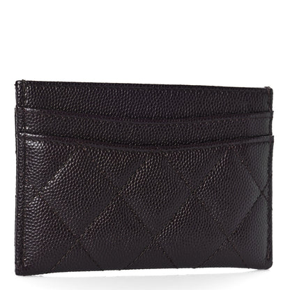 Chanel Caviar Quilted Card Holder Dark Brown 3 of 10