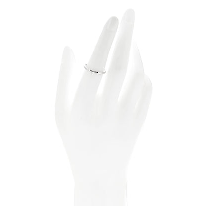 Van Cleef & Arpels Platinum 2mm Tendrement Wedding Band Ring 54 6.75 2 of 5