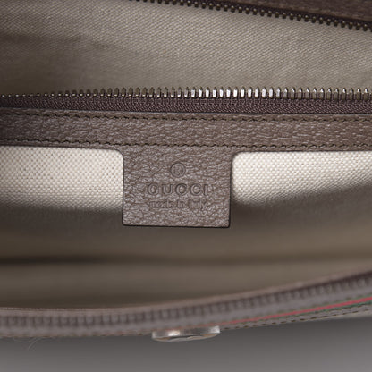 Gucci GG Supreme Monogram Textured Calfskin Web Ophidia Documents Holder Beige Ebony New Acero 6 of 7