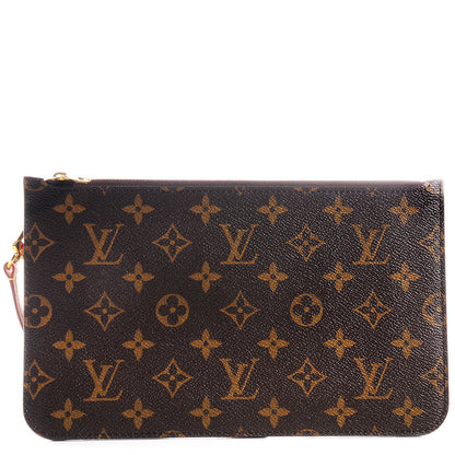Louis Vuitton Monogram Neverfull MM GM Pochette Fuchsia 1 of 7