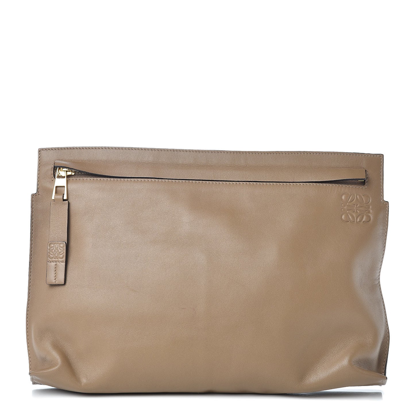 Calfskin T Pouch Mink