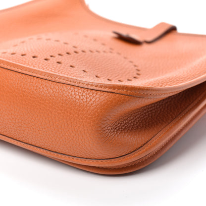 Hermes Taurillon Clemence Evelyne II PM Orange 9 of 9