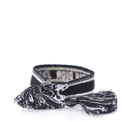 Christian Dior Woven Cotton J'Adior Friendship Bracelet Black 3 of 4
