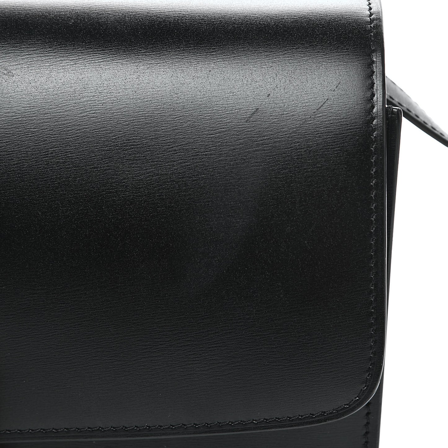 Box Calfskin Medium Classic Box Flap Bag Black