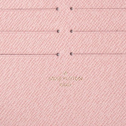 Louis Vuitton Calfskin Felicie Card Holder Insert Rose Ballerine 6 of 6