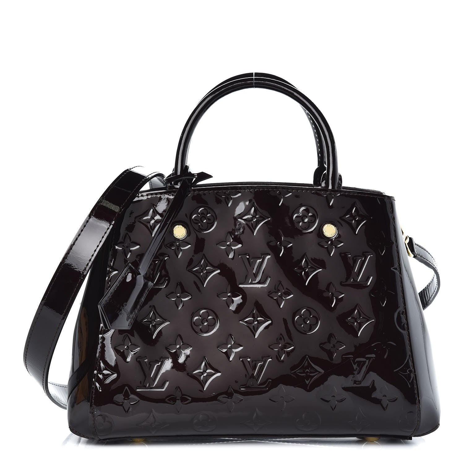 Louis Vuitton Vernis Montaigne BB Amarante 1 of 6