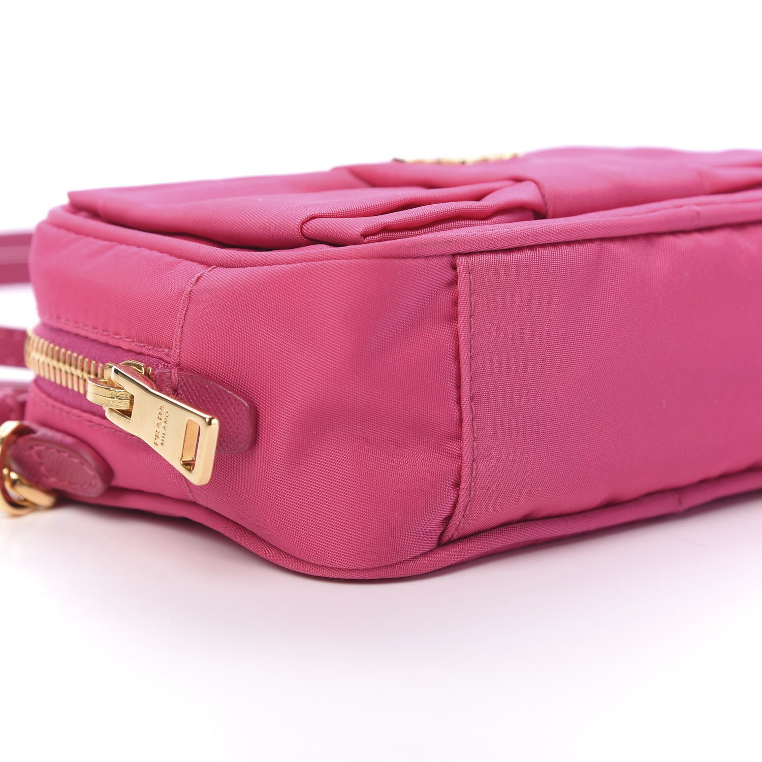 Prada Tessuto Nylon Bow Camera Bag Fuxia 8 of 10