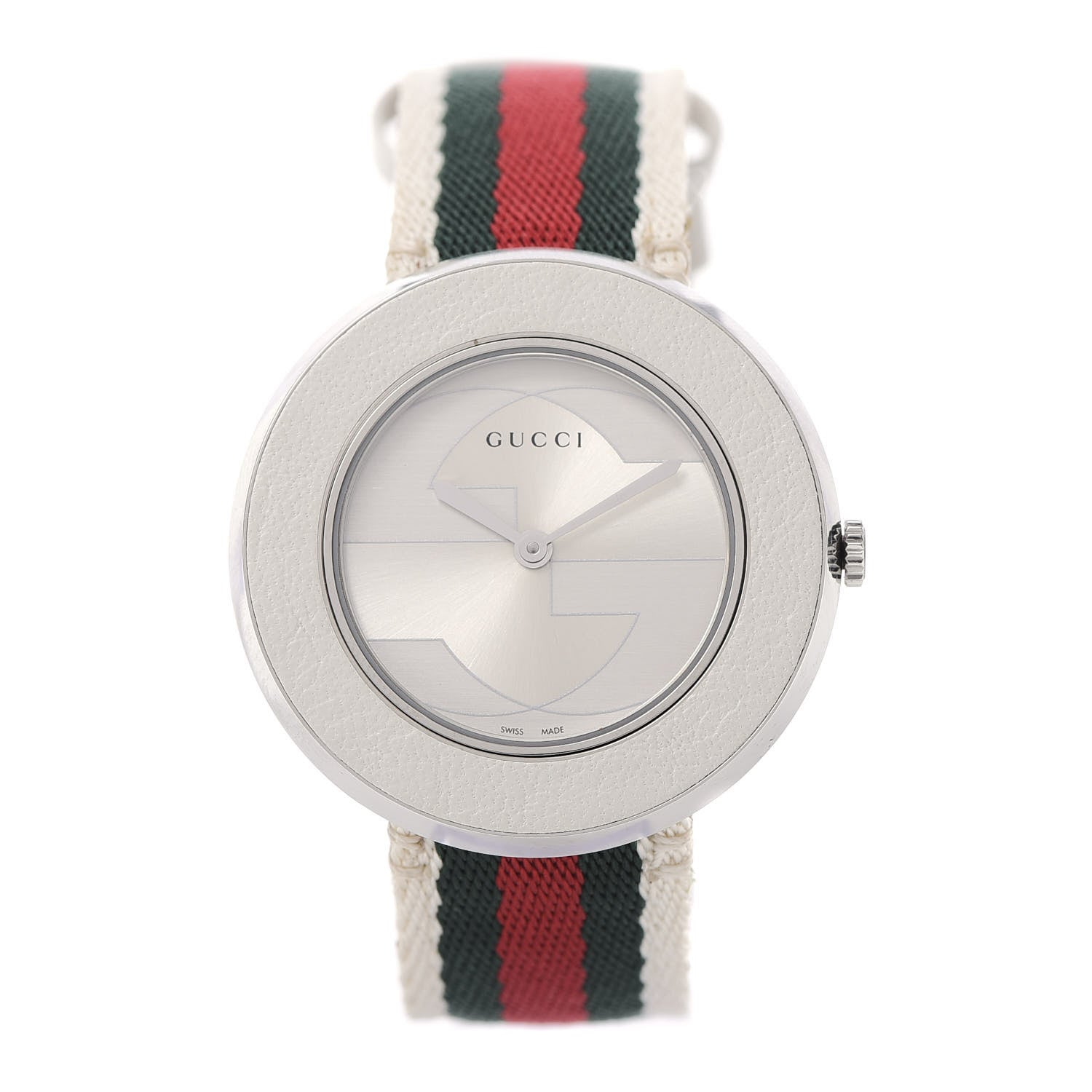 Gucci Stainless Steel Nylon 36mm U-Play Quartz Watch 1 of 6