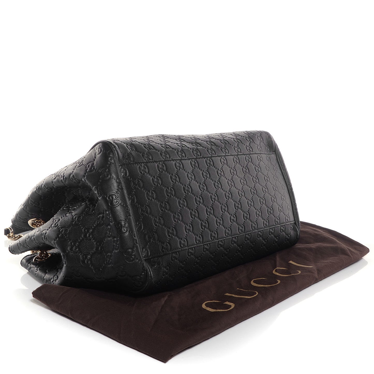 Guccissima Medium Emily Shoulder Bag Black