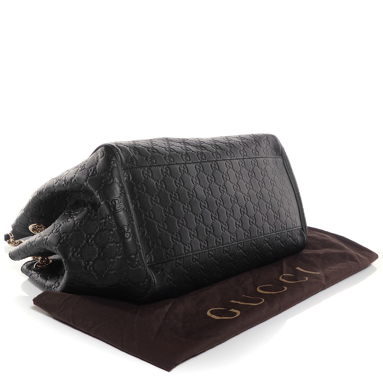 Gucci Guccissima Medium Emily Shoulder Bag Black 4 of 8