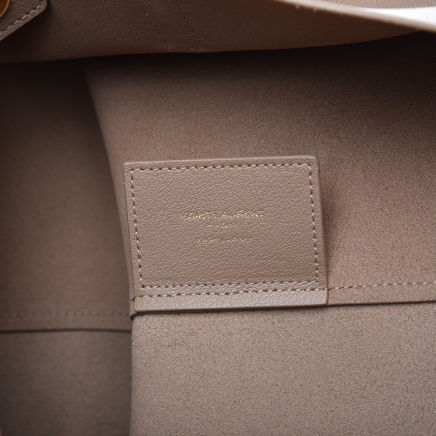 Saint Laurent Calfskin Large Shopping Tote Light Taupe 7 of 9