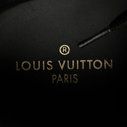 Louis Vuitton Suede Monogram Run Away Sneakers 38 Black 7 of 9