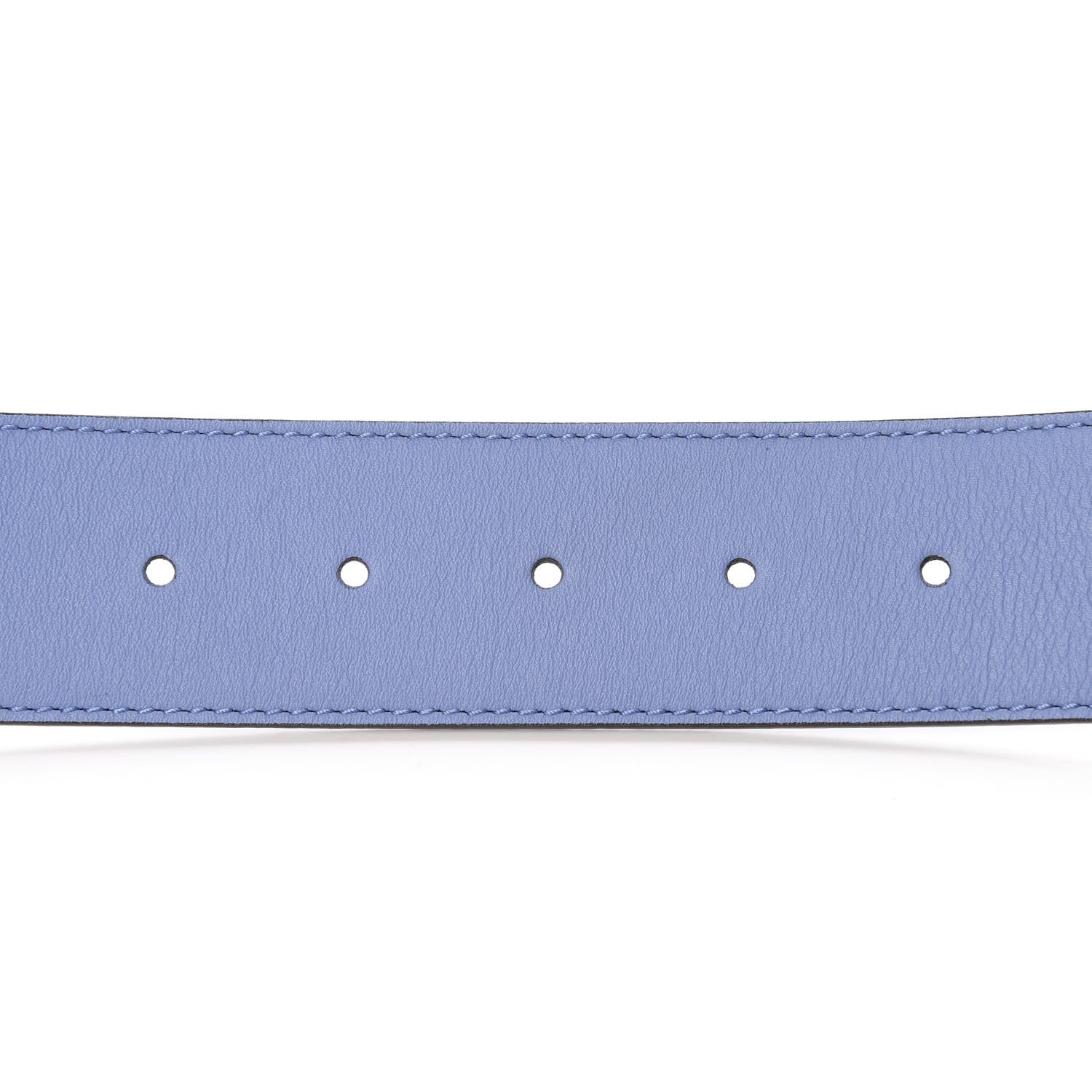 Gucci Calfskin Double G 40mm Belt 105 42 Clear Sky Blue 4 of 5