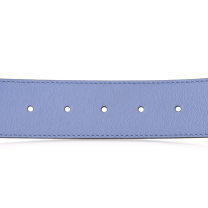 Gucci Calfskin Double G 40mm Belt 105 42 Clear Sky Blue 4 of 5