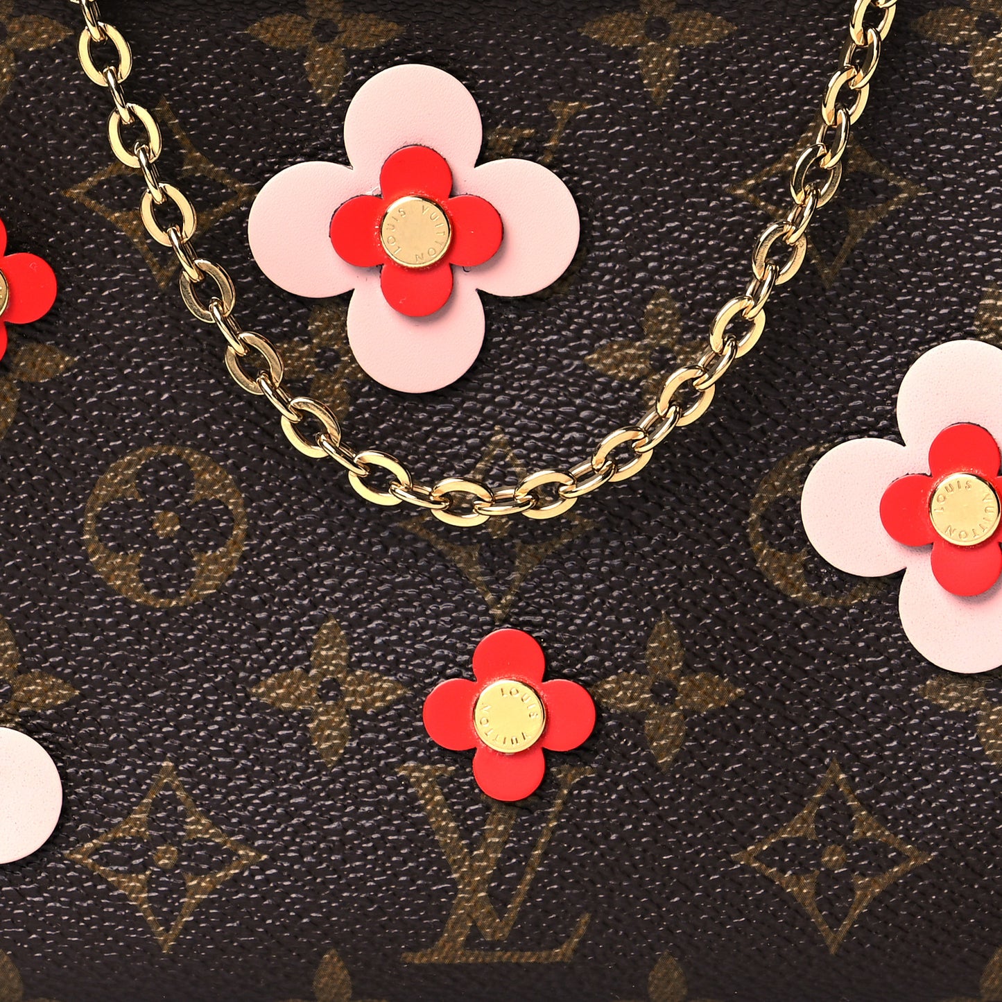 Monogram Blooming Flowers Double Zip Pochette