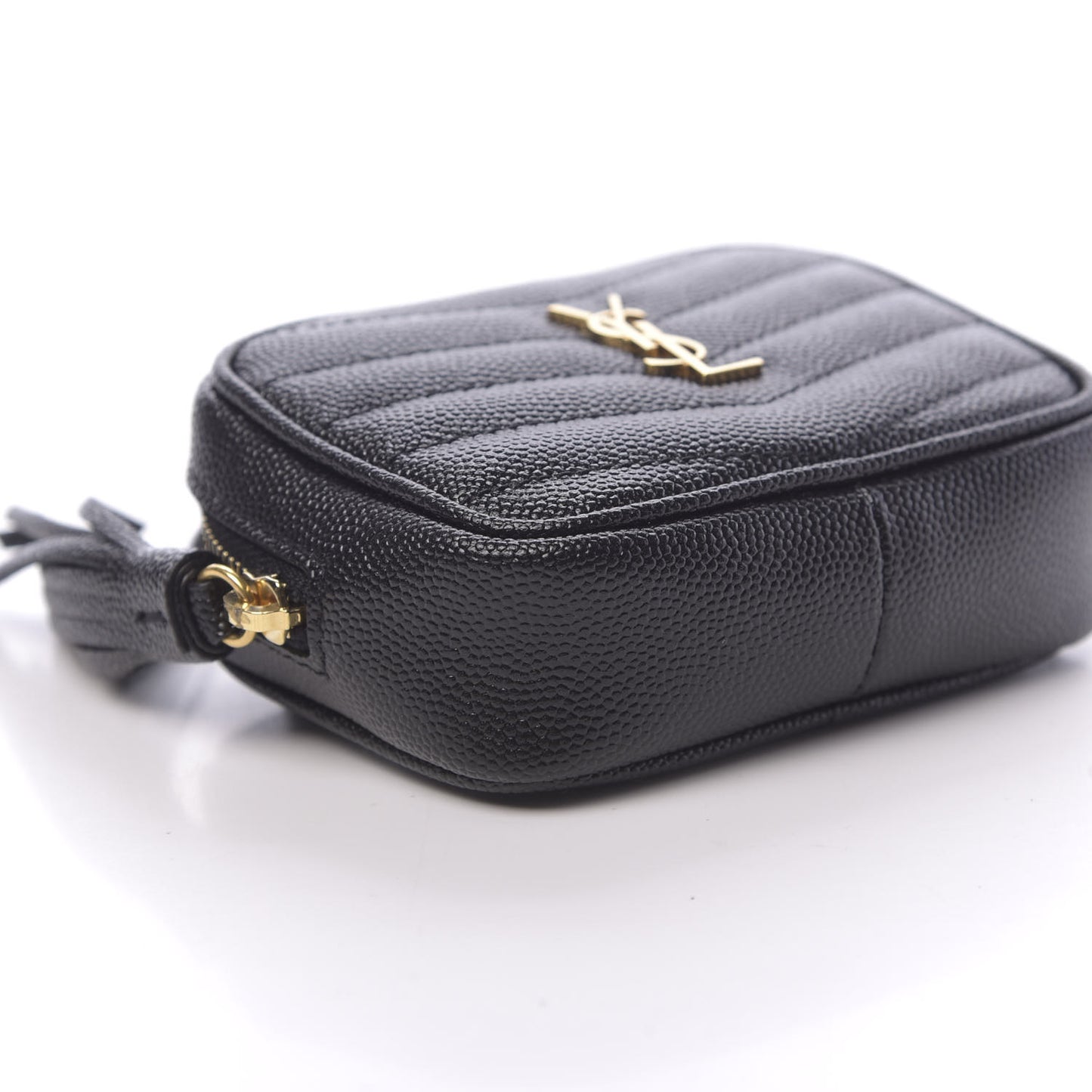 Grain De Poudre Matelasse Monogram Baby Lou Camera Bag Black