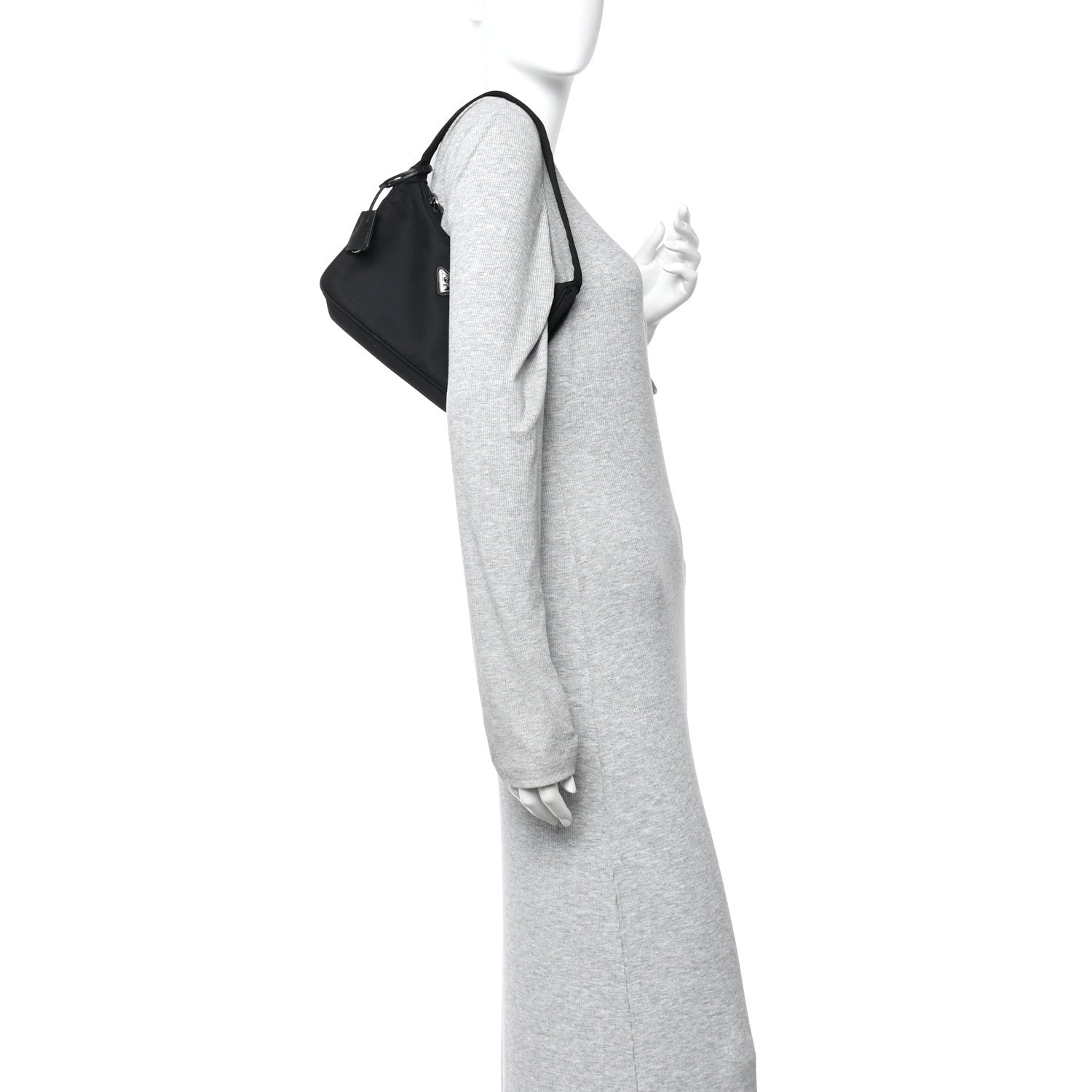 Prada Tessuto Nylon Mini Re-Edition 2000 Bag Black 2 of 13