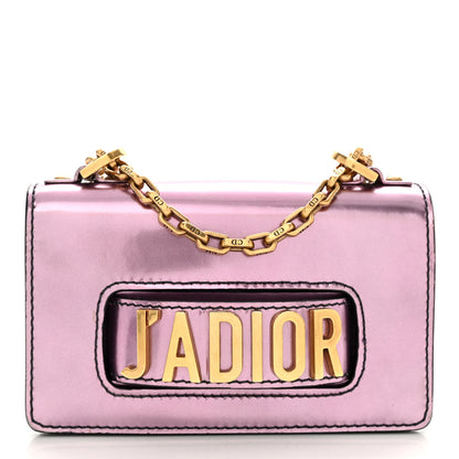 Christian Dior Metallic Calfskin J'Adior Mini Chain Flap Bag Pink 1 of 10