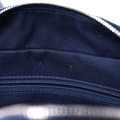 Chanel Mixed Fibers Deauville Bowling Bag Blue 12 of 15