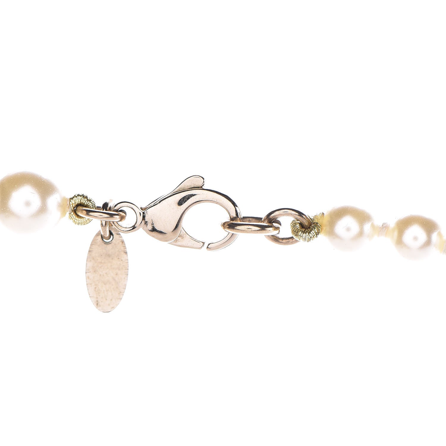 Chanel Pearl CC Long Necklace Gold 5 of 6