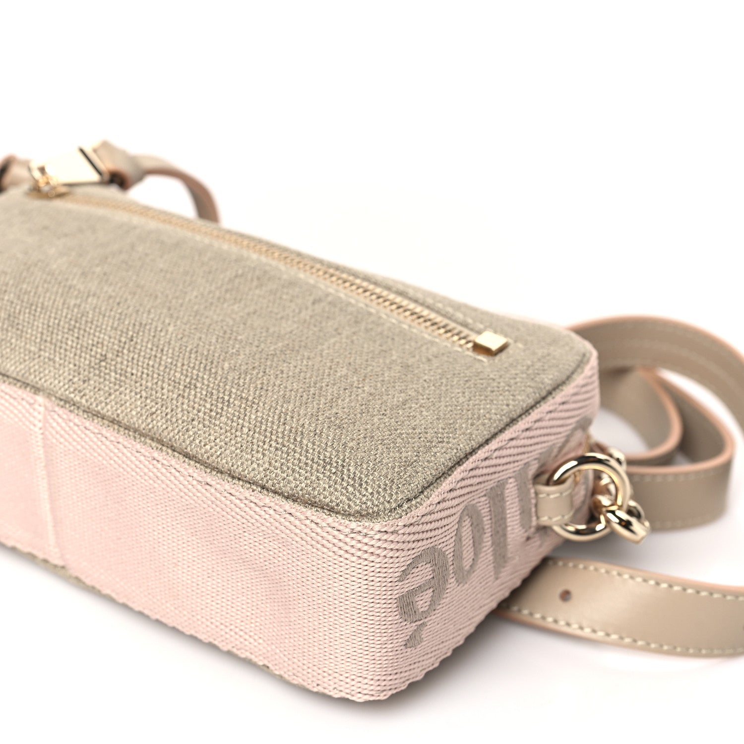 Chloe Linen Woody Belt Bag Blush Beige 9 of 9