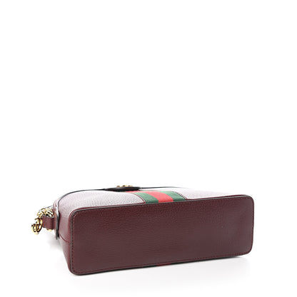Gucci Textured Calfskin Web Small Ophidia Dome Shoulder Bag Vintage Bordeaux 3 of 9